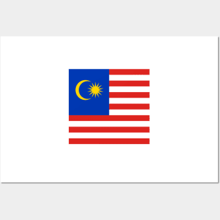 Malaysia flag Posters and Art